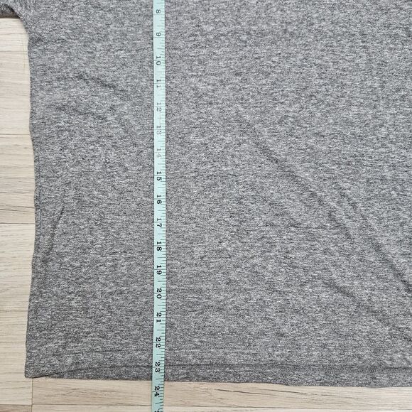 Madewell Womens Gray Solud Tshirt Small Longsleeve Oversized - Picture 5 of 8